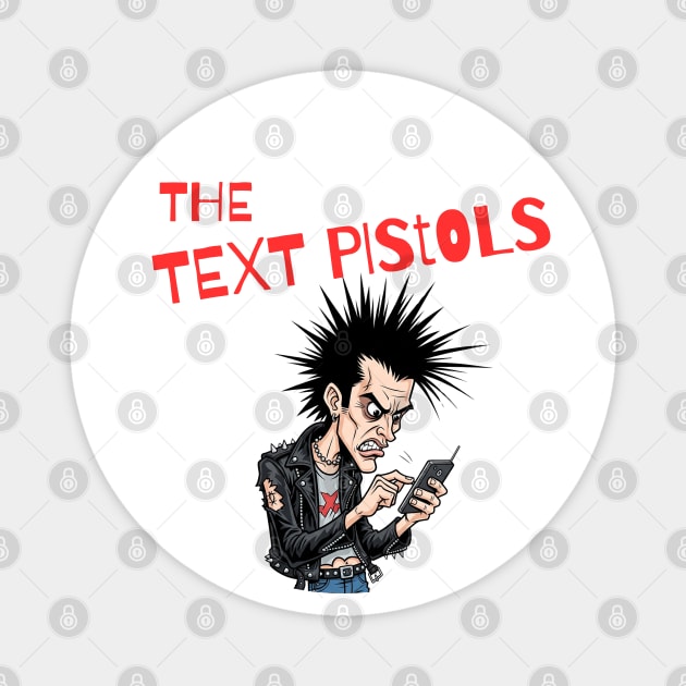 The Text Pistols Magnet by Stylecombinator